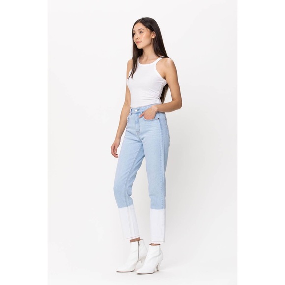 PRICE DROP Light Wash Dip Dye Cigarette Style Denim Jeans - Picture 14 of 15